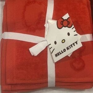 Hello Kitty Red Washcloths, set of 4, NWT, Christmas